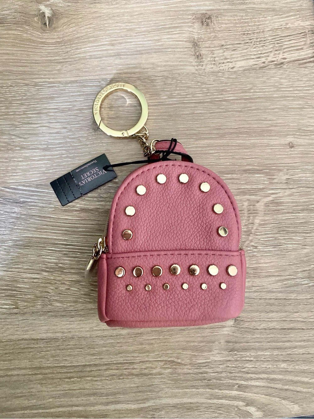 Victoria's Secret Pink Mini Studded Backpack Keyring